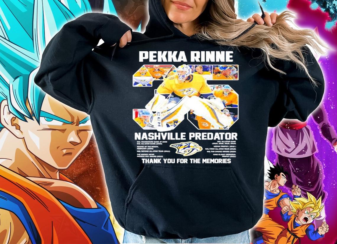 Pekka Rinne Nashville Predator Thank You For The Memories Shirt hoodie