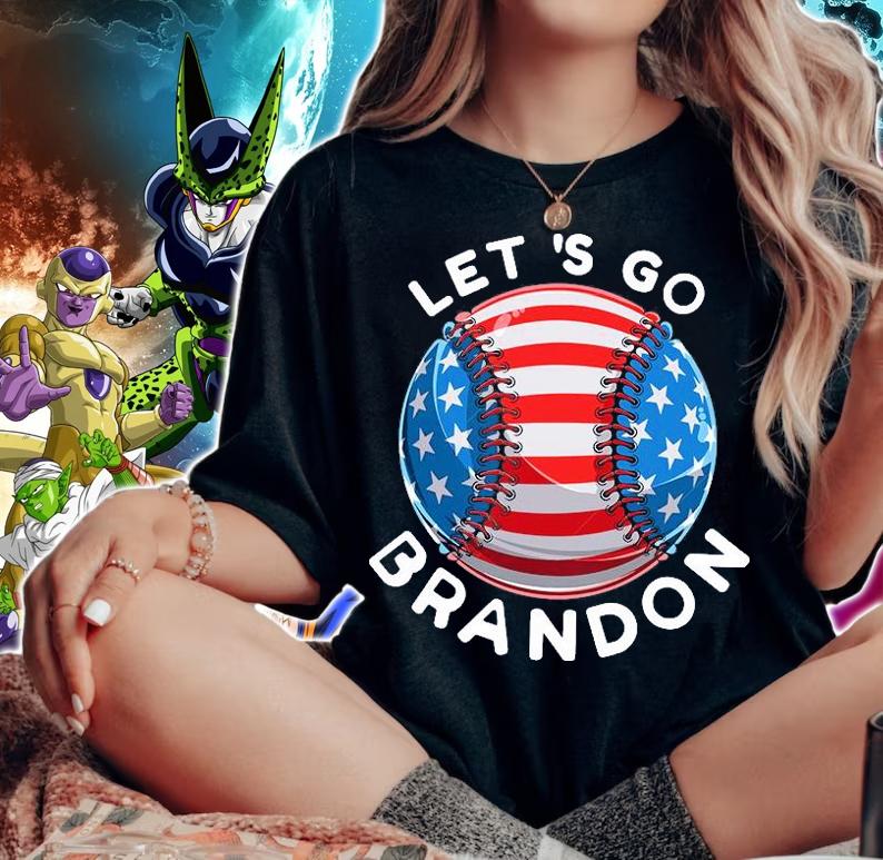 Thats Not What We Heard Lets Go Brandon Baseball US Flag T-Shirt woman shirt