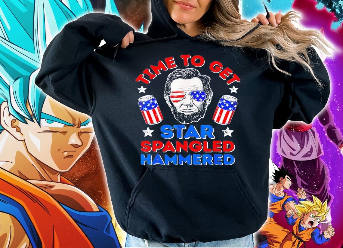 Time To Get Star Spangled Hammered 4th of July T-Shirt hoodie