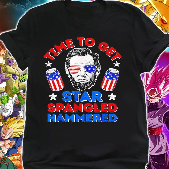 Time To Get Star Spangled Hammered 4th of July T-Shirt shirt