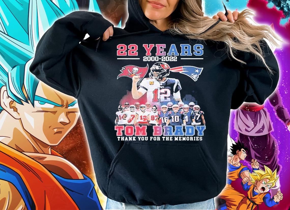 Tom Brady 22 Years 2000 2022 Thank You For The Memories T-Thirt t-shirt hoodie