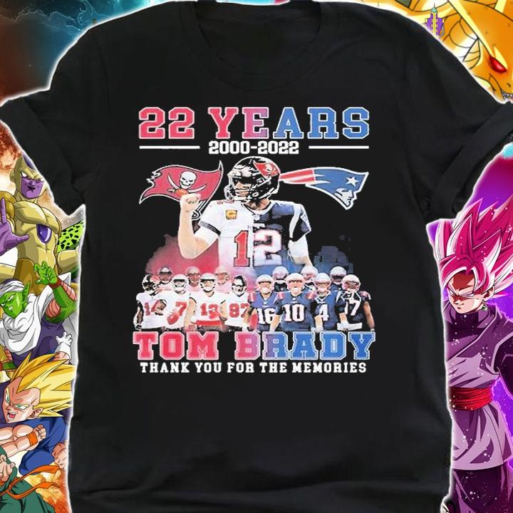 Tom Brady 22 Years 2000 2022 Thank You For The Memories T-Thirt t-shirt shirt