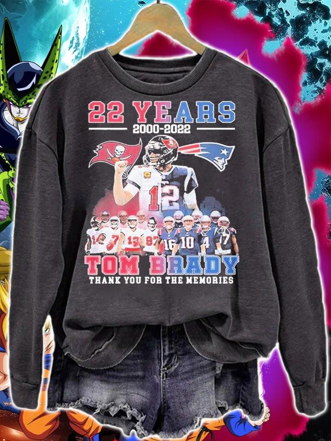 Tom Brady 22 Years 2000 2022 Thank You For The Memories T-Thirt t-shirt sweatshirt