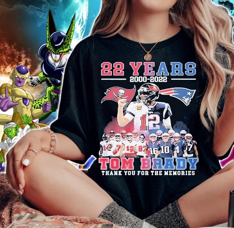 Tom Brady 22 Years 2000 2022 Thank You For The Memories T-Thirt t-shirt woman shirt