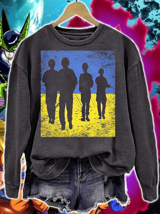 Ukrainian Soldiers Ukraine National Flag Colors T-shirt sweatshirt