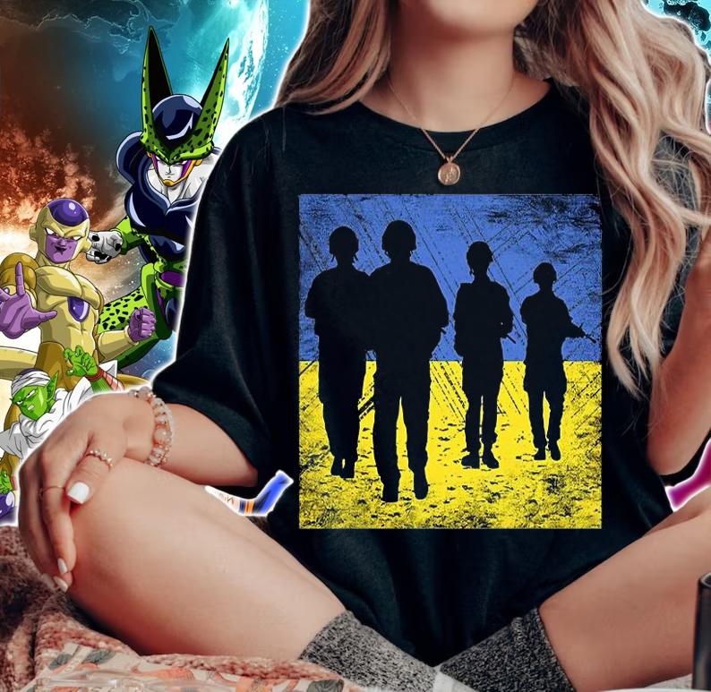 Ukrainian Soldiers Ukraine National Flag Colors T-shirt woman shirt