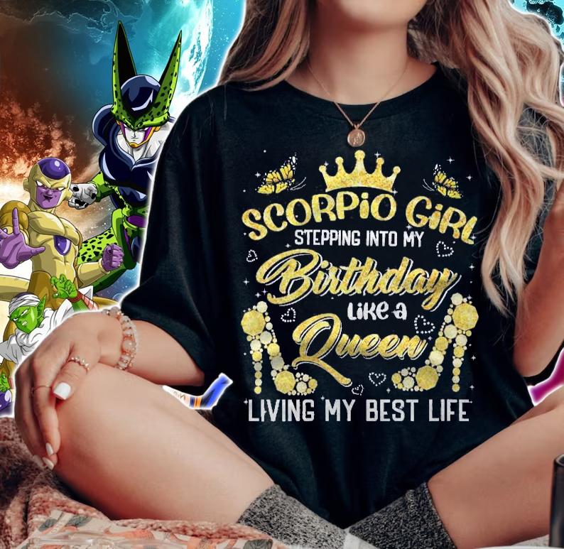 Womens Scorpio Birthday Zodiac Costume High Heel Lover Shirt woman shirt