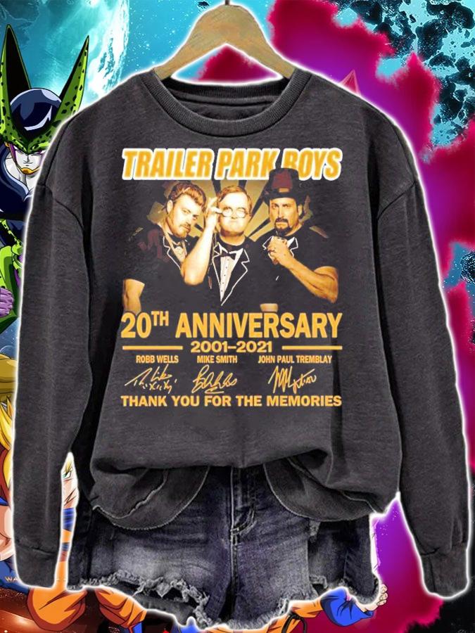 Trailer Park Boys 20th Anniversary 2001-2021 Signatures Thank You For The Memories shirt t-shirt sweatshirt