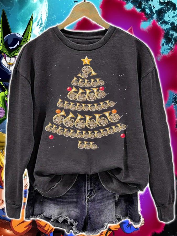 Trumpet Christmas Tree Sweater.Jpg t-shirt sweatshirt