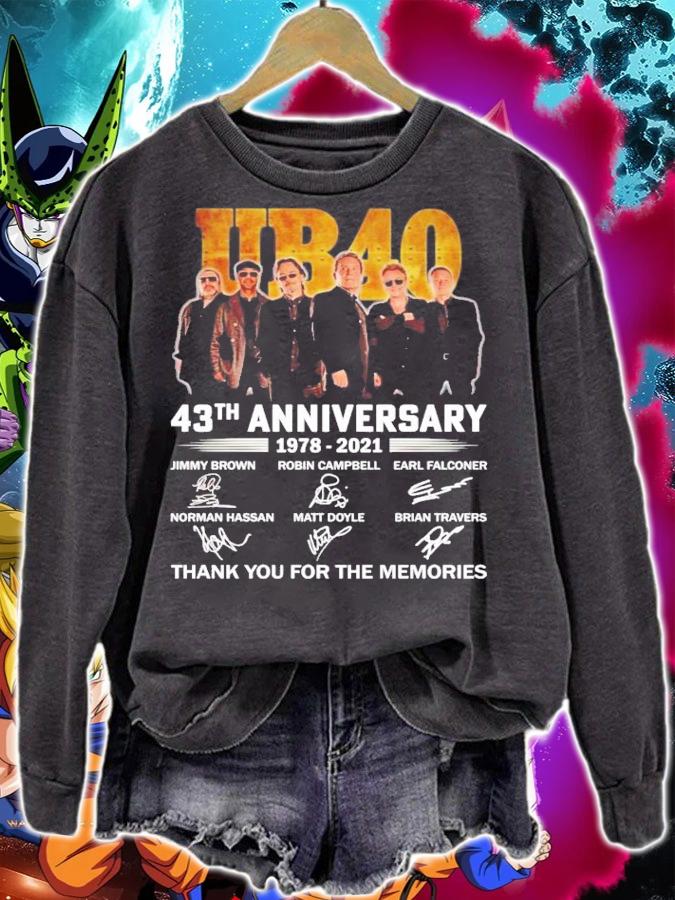 UB40 43th anniversary 1978-2021 signatures shirt t-shirt sweatshirt