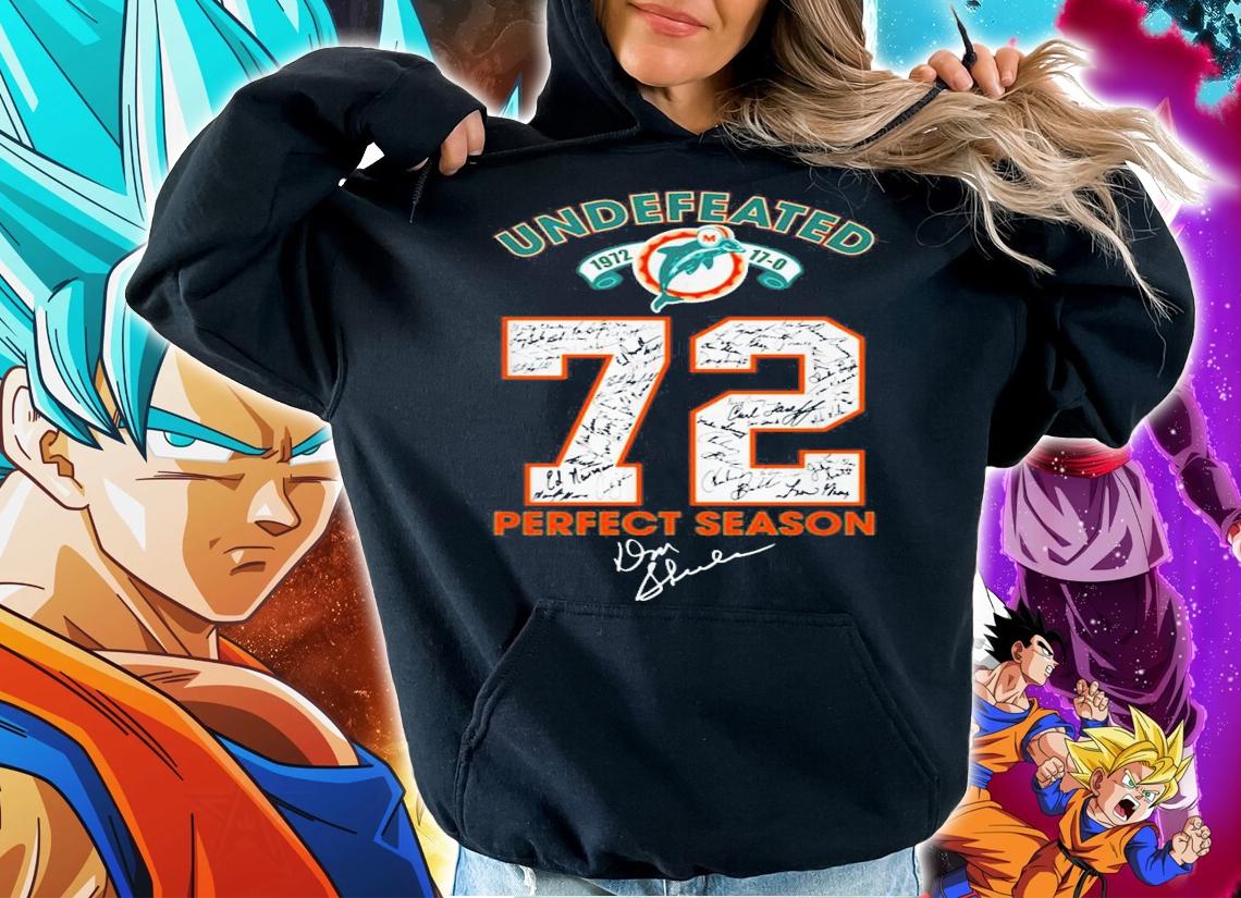 Undefeated Miami Dolphins 72 Perfect Season Signature t-shirt hoodie