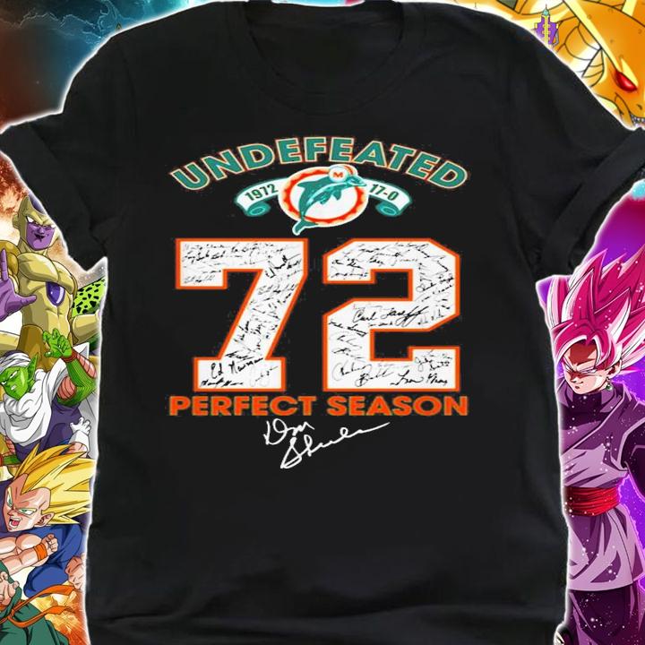 Undefeated Miami Dolphins 72 Perfect Season Signature t-shirt shirt
