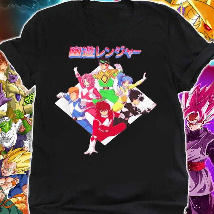 Yu Yu Hakusho Power Rangers t-shirt shirt