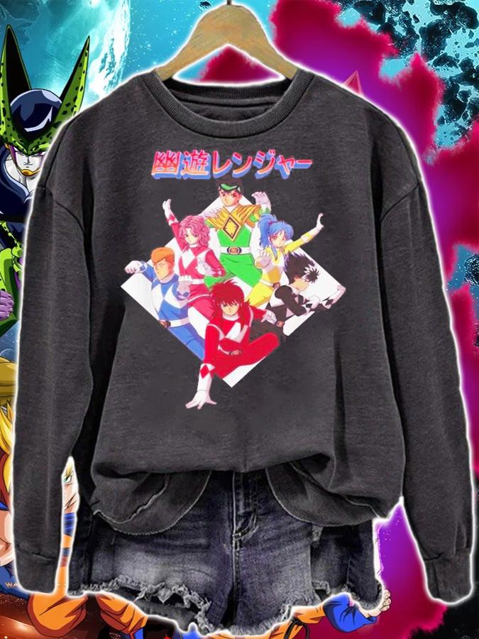 Yu Yu Hakusho Power Rangers t-shirt sweatshirt