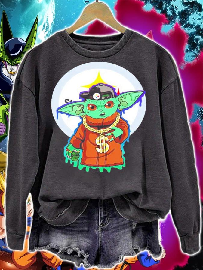 Pittsburgh Steelers Baby Yoda shirt sweatshirt