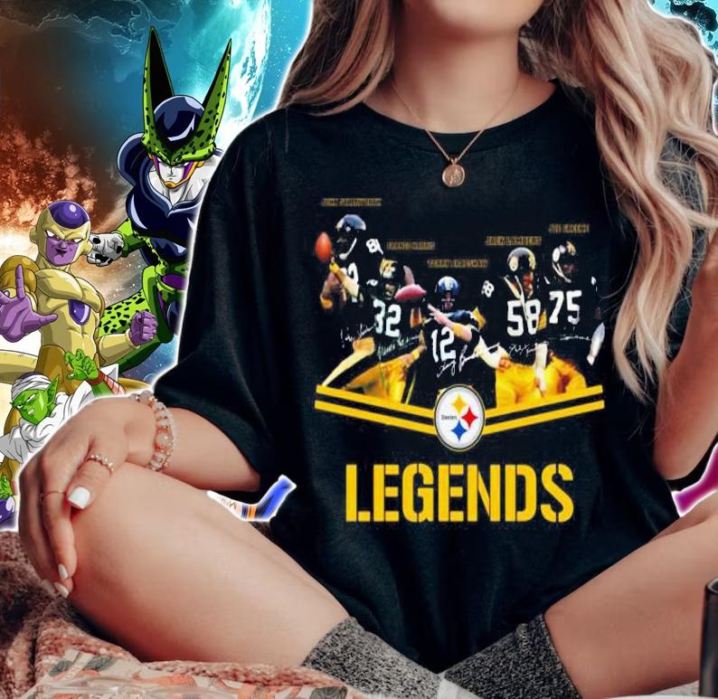 Pittsburgh Steelers Legends Signatures t-shirt woman shirt