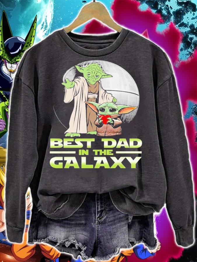 Star Wars Master Yoda And Baby Yoda Best Dad In The Galaxy t-shirt sweatshirt