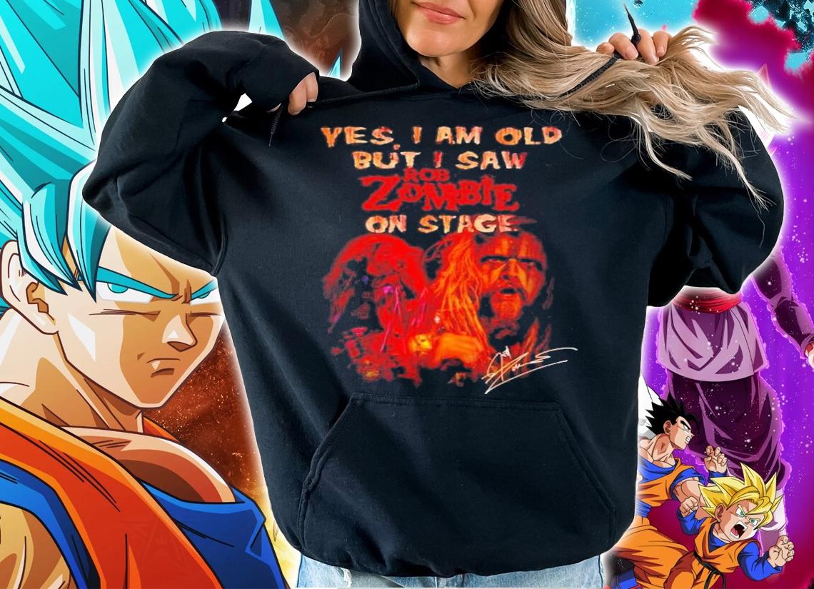 Yes I am old but I saw Rob Zombie in stage t-shirt hoodie