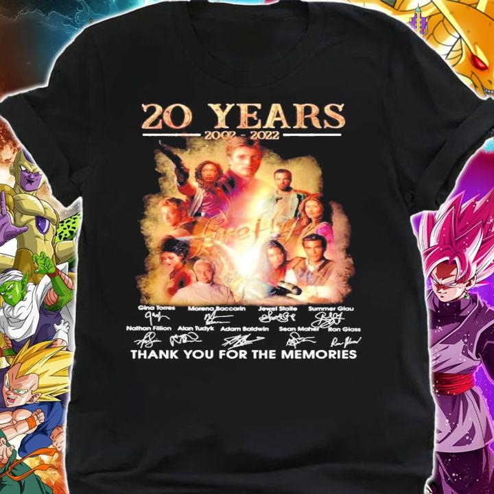 20 years 2002-2022 Firefly signatures shirt shirt