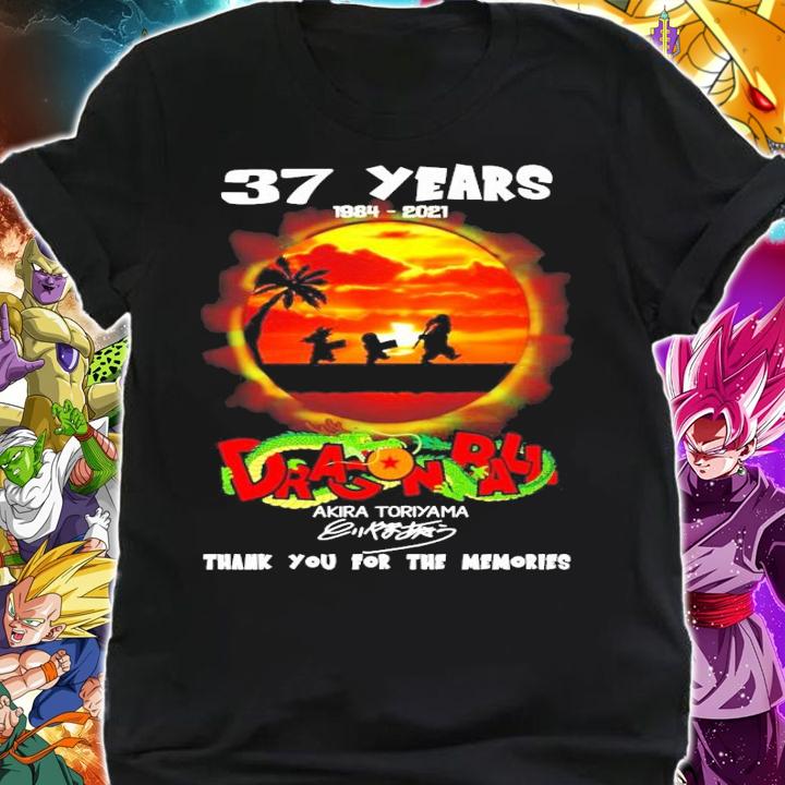 37 years 1984-2021 Dragon Ball Akira Toriyama thank you for the memories shirt shirt