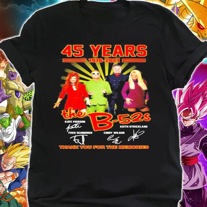 45 years 1976-2021 The B-52S signatures shirt shirt