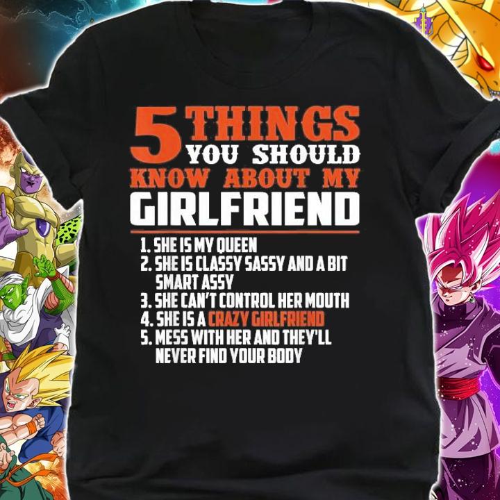 5 things you should know about my girlfriend shirt shirt