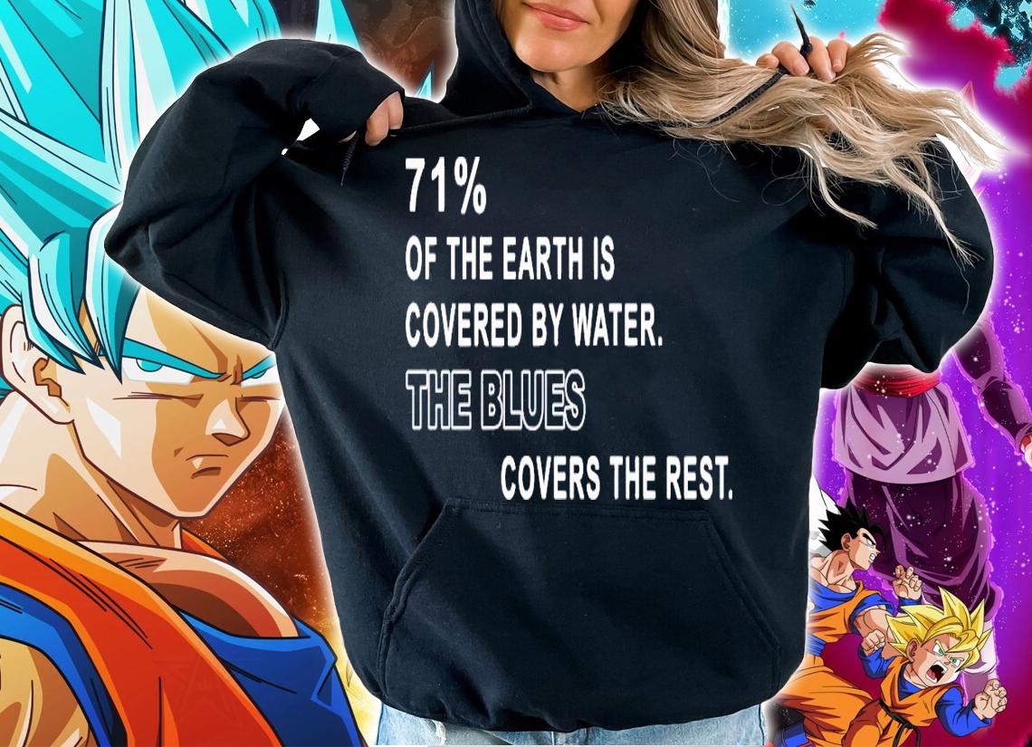 71% of the earth is covered by water the blues covers the rest shirt hoodie