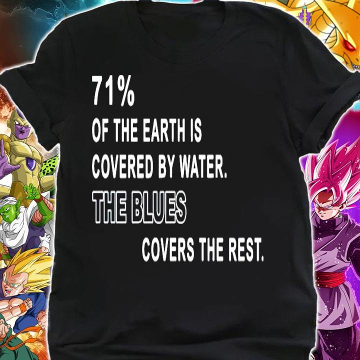 71% of the earth is covered by water the blues covers the rest shirt shirt