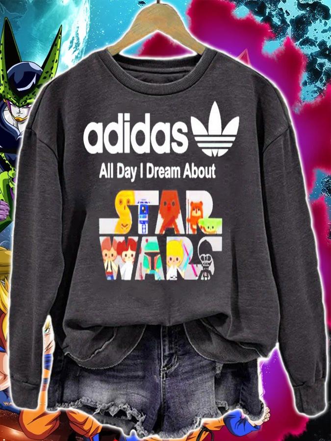 Adidas all day I dream about Star Wars shirt sweatshirt