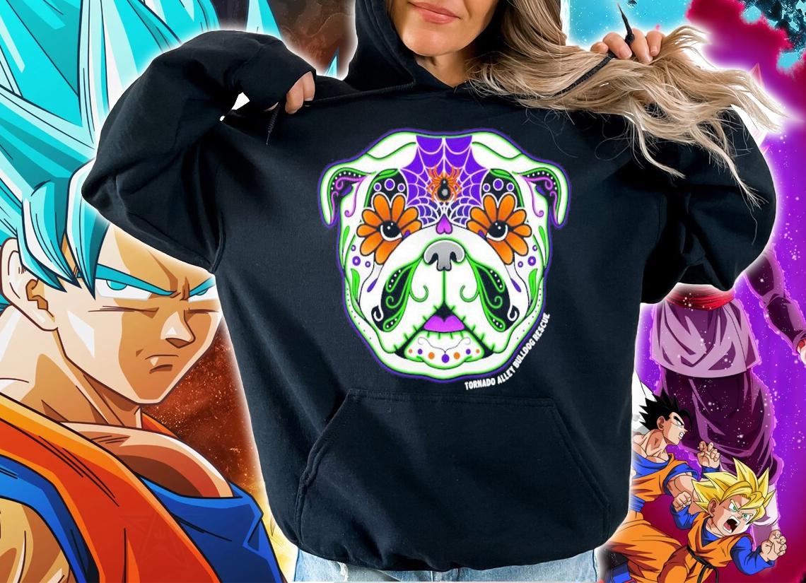 Bulldog Sugar Skull Shirt hoodie