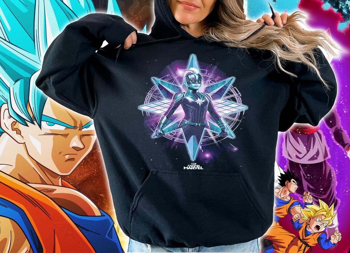 Captain Marvel Galactic Warrior T-shirt hoodie