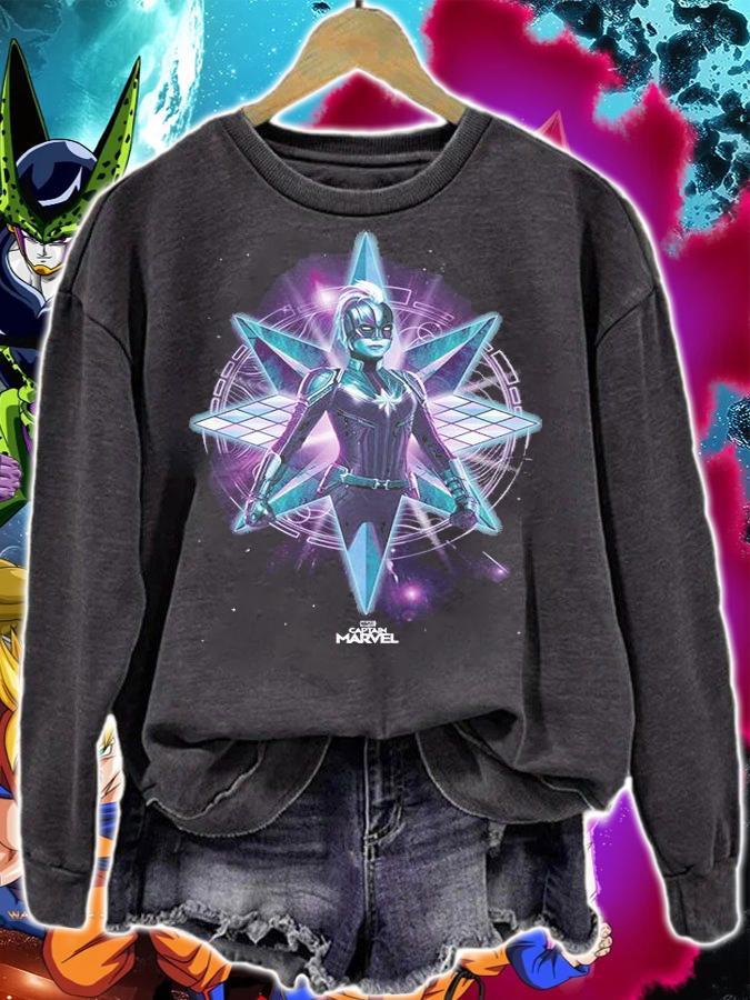 Captain Marvel Galactic Warrior T-shirt sweatshirt