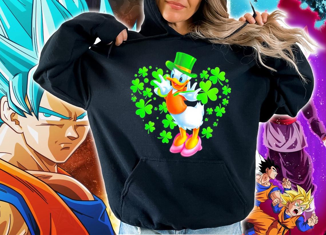 Daisy Duck heart St.Patrick's Day Leprechaun shirt hoodie