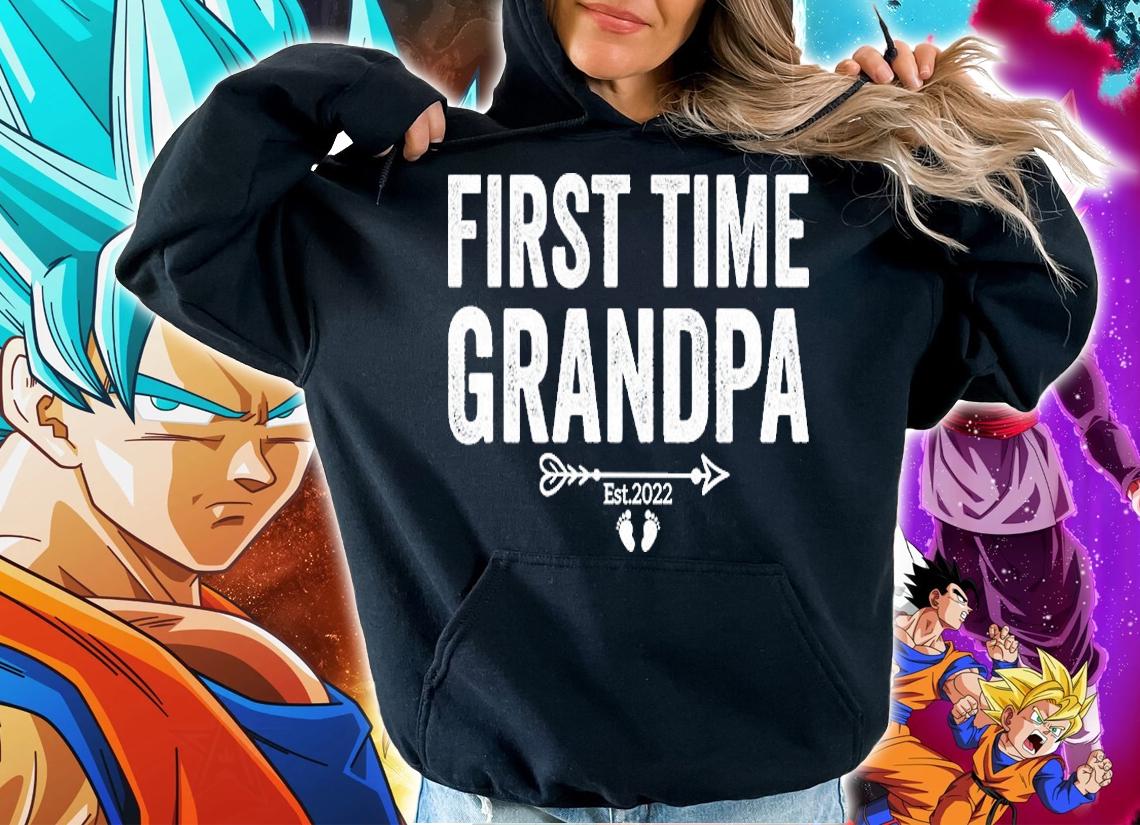 First Time Grandpa est 2022 shirt hoodie