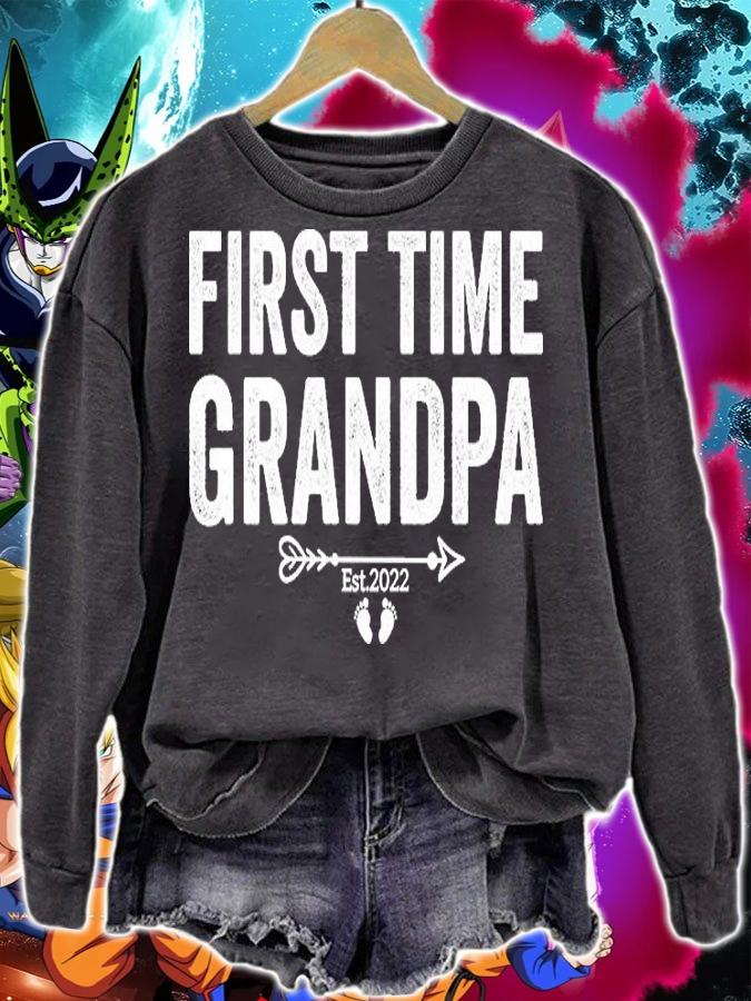 First Time Grandpa est 2022 shirt sweatshirt