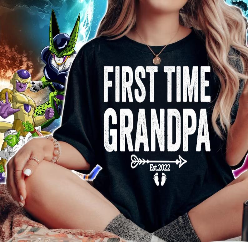 First Time Grandpa est 2022 shirt woman shirt