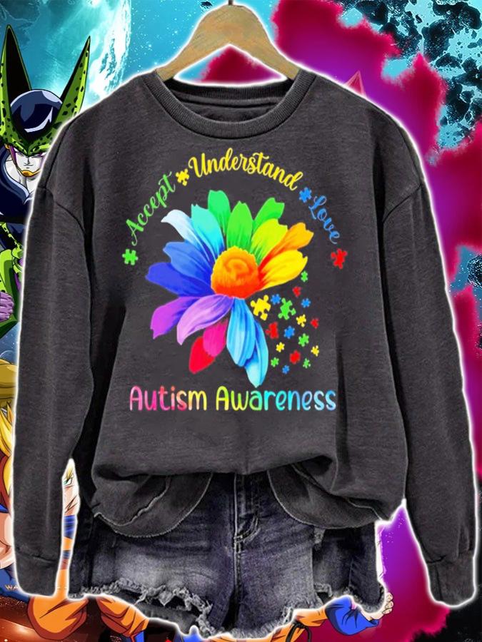 Flower accept understand love Autism Awareness shirt sweatshirt