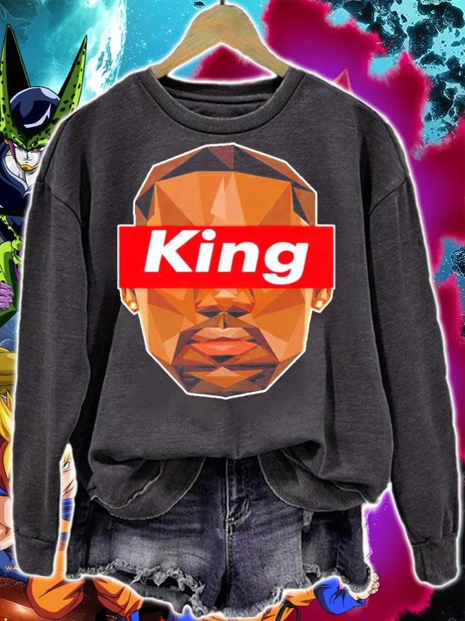 Lebron the king supperme high quality basketball shirt sweatshirt