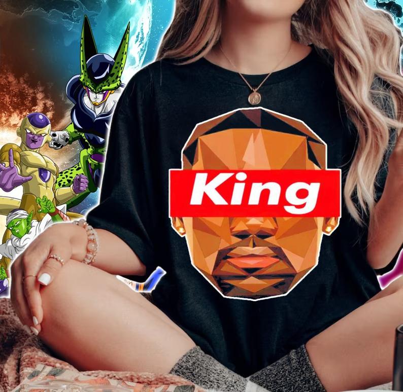 Lebron the king supperme high quality basketball shirt woman shirt