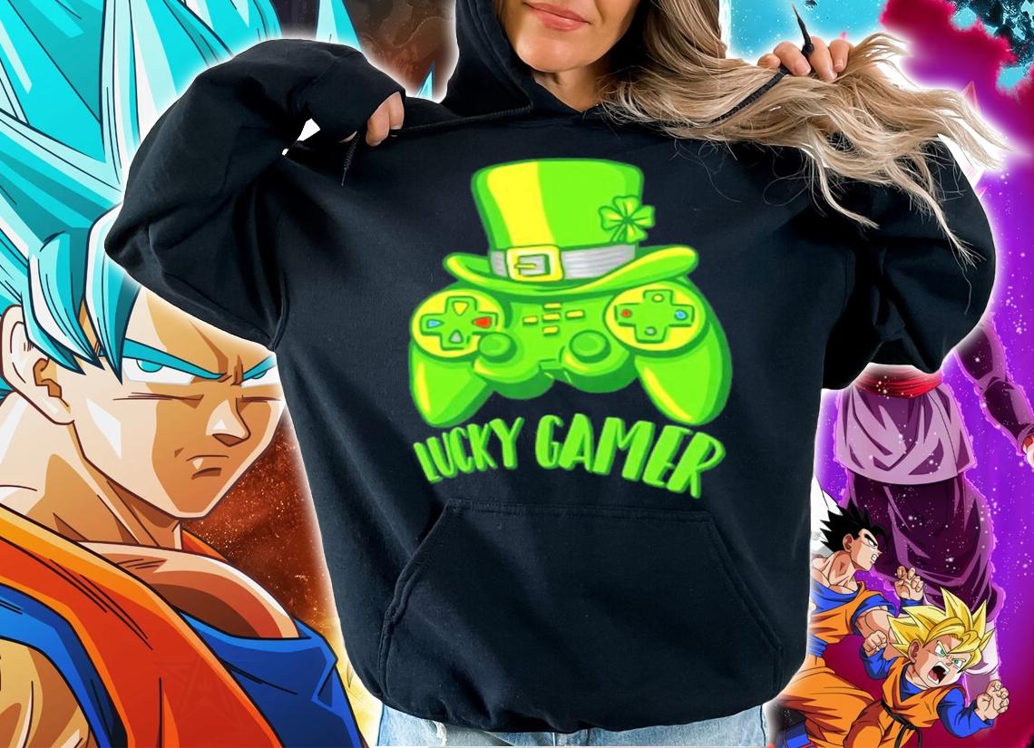 Lucky Gamer St.Patricks Day Gaming Gamer shirt hoodie