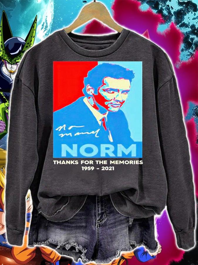Norm thanks for the memories 1959-2021 T-shirt sweatshirt
