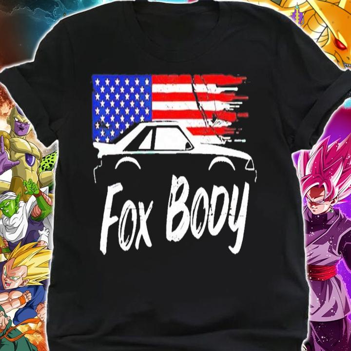 American flag car fox body shirt shirt