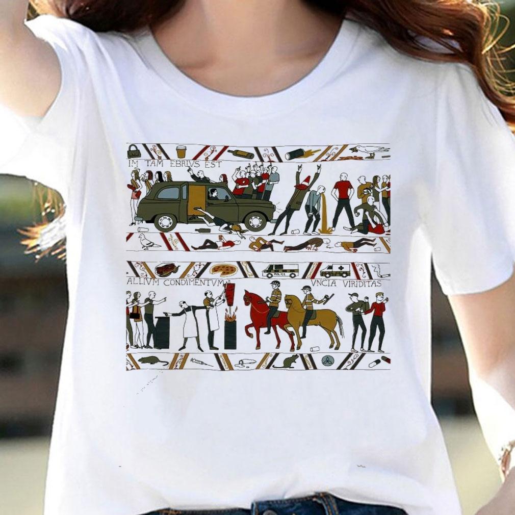 Bayeux Kicking Out Time shirt woman shirt