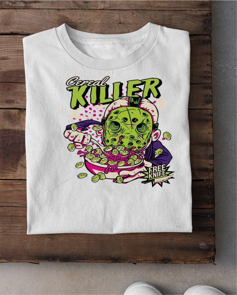 Cereal Killer Free Knife Funny T-Shirt shirt