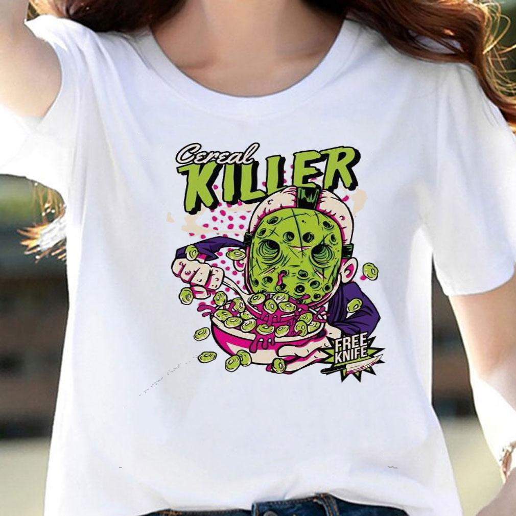 Cereal Killer Free Knife Funny T-Shirt woman shirt