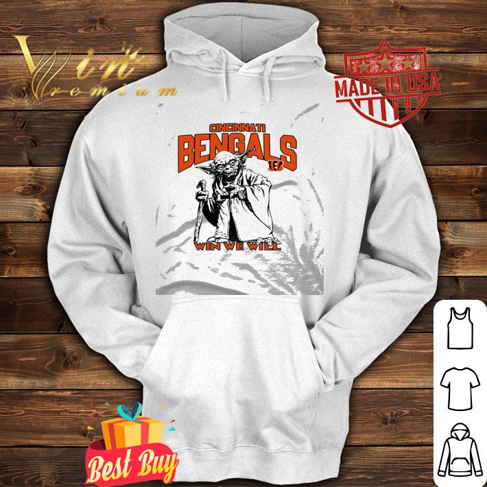 Cincinnati Bengals Star Wars Yoda Win We Will shirt hoodie