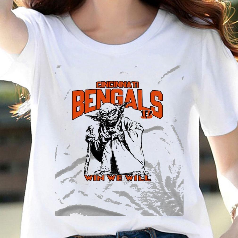 Cincinnati Bengals Star Wars Yoda Win We Will shirt woman shirt