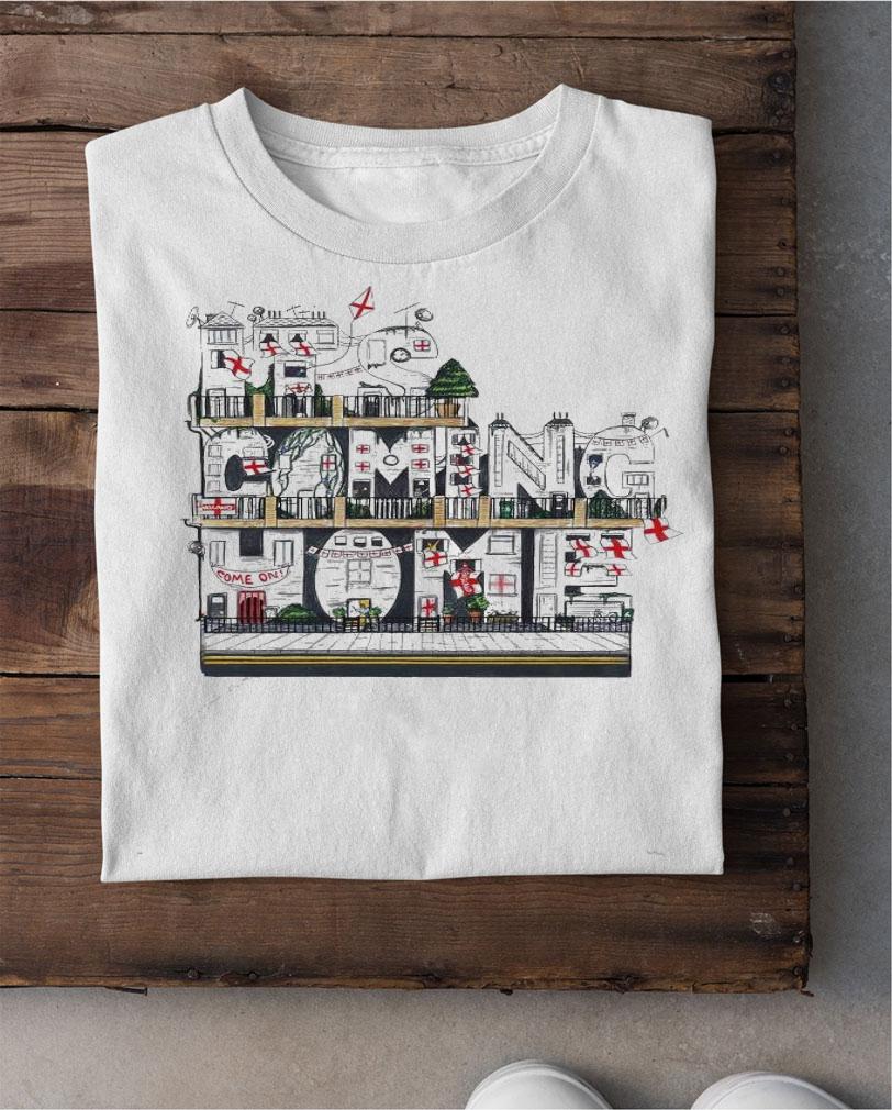 Euro 2020 England street party it's coming home shirt shirt