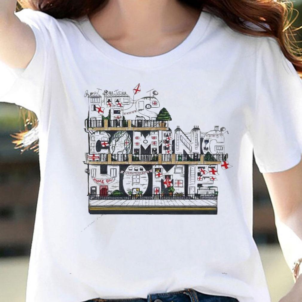 Euro 2020 England street party it's coming home shirt woman shirt