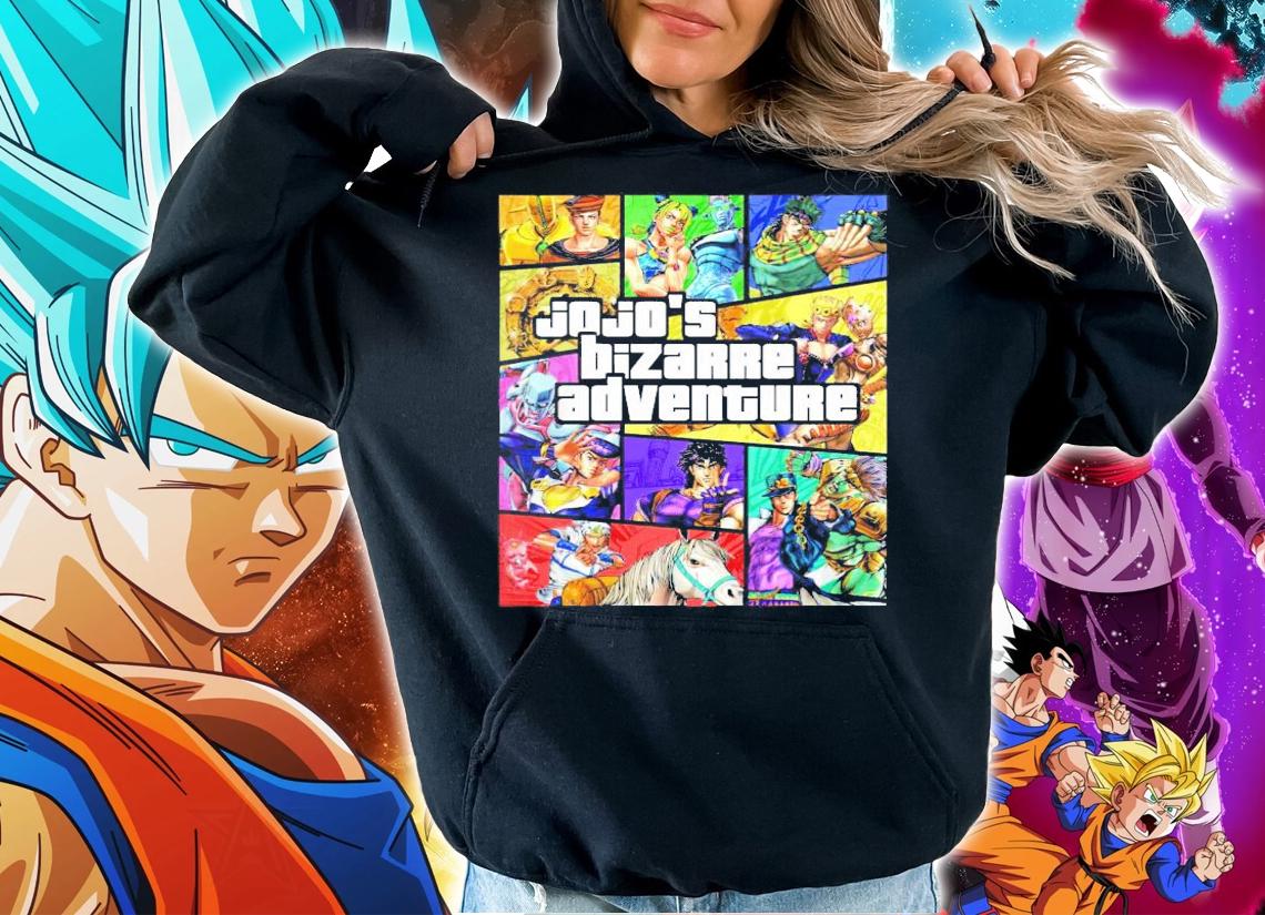 Grand Theft Auto Jojo's Bizarre Adventure shirt hoodie